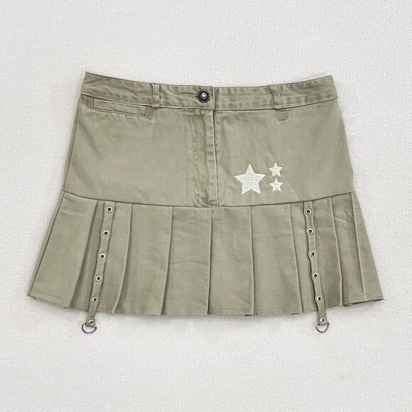 Handmade Green and Khaki Skirt set - Picture 3 of 8